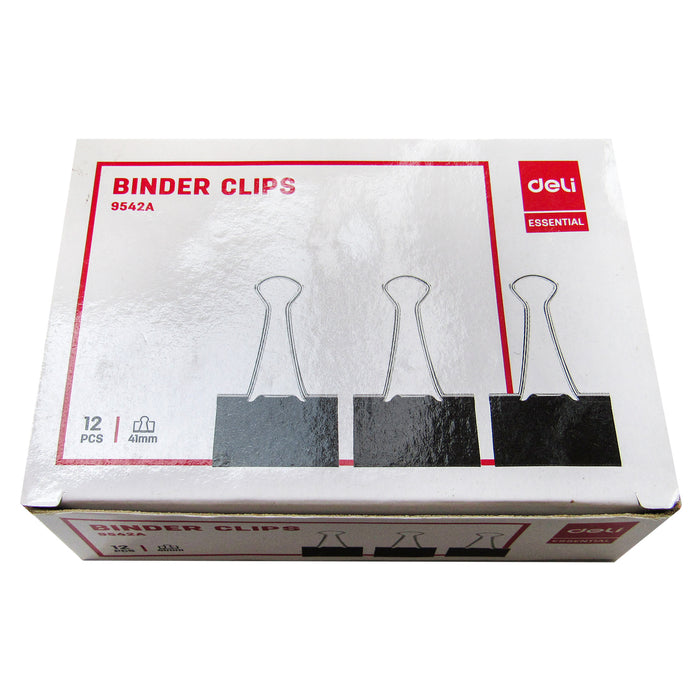Binder Clips Deli (E9542) 1 3/4" (41 Mm)