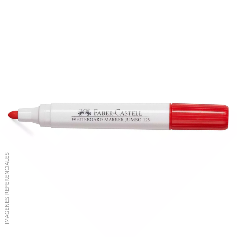 Plumon Faber Jumbo (123) Para Pizarra 3.6mm Color Rojo ( unidad )