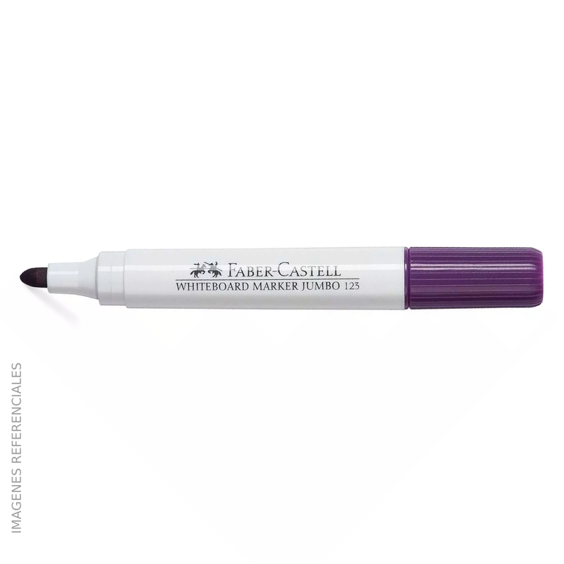 Plumon Faber Jumbo (123) Para Pizarra 3.6mm Color Morado