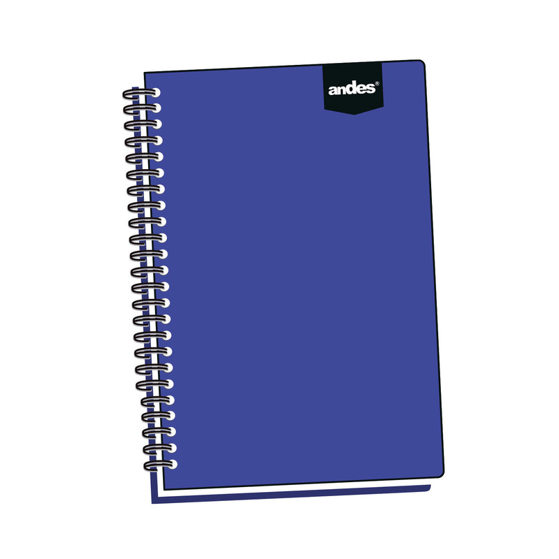 Libreta Andes Espiral 8.6 X 14 Cm Cuadriculado (100 hjs) Espiral Lateral