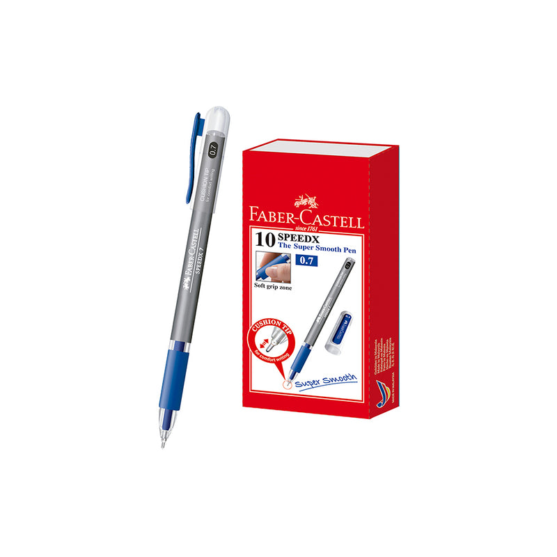 Boligrafo Faber T/Liquida (Speedx7) P/Fina 0.7Mm C/Grip Azul