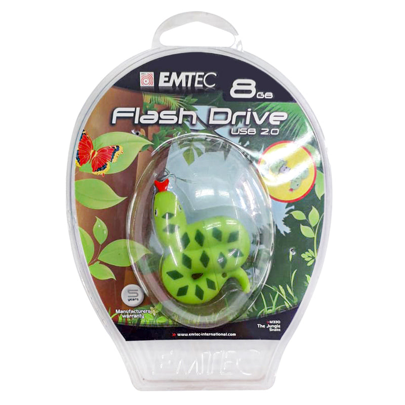 Memoria Usb C/Dis 8gb Emtec Snake (M330) 3d