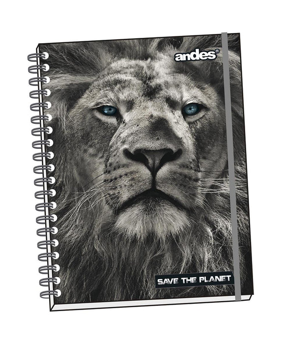 Cuaderno Andes Espiral A4 Tapa Dura Save The Planet (160H) Cuadriculado
