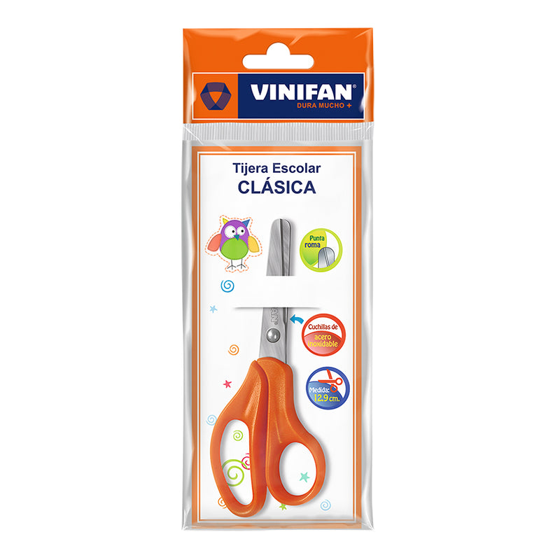Tijera Vinifan (79014) Naranja Con Punta Roma