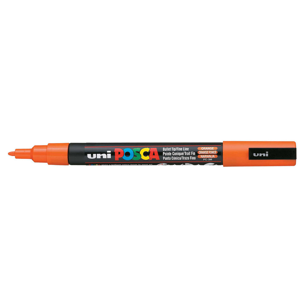 Marcador Uni Posca Pc-3m Pintura Acrílica Glitter X Unidad!! Color Naranja