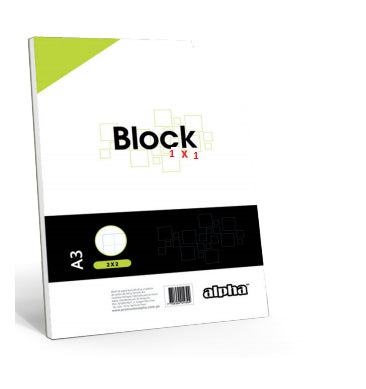 Block Alpha A3 Perforado (50Hjs) Blanco