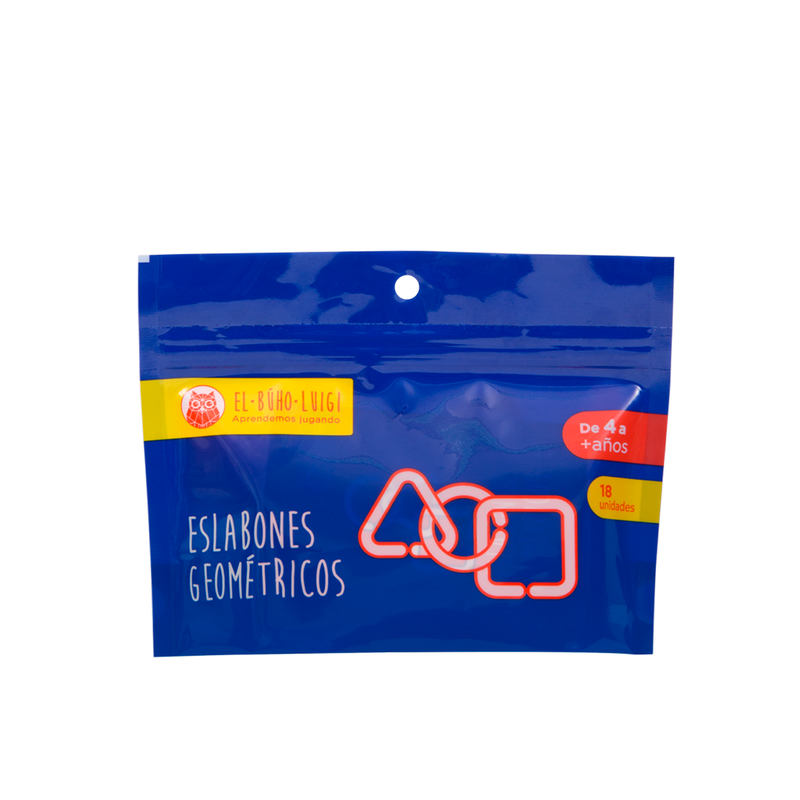 Juego Didáctico El Buho Luigi (Ebl-170008) Eslabones Geométricos (X18)