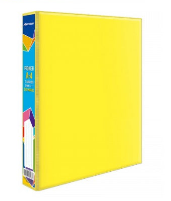 Pioner Artesco Escolar A4 2 Anillos 25Mm (250Hjs) Amarillo