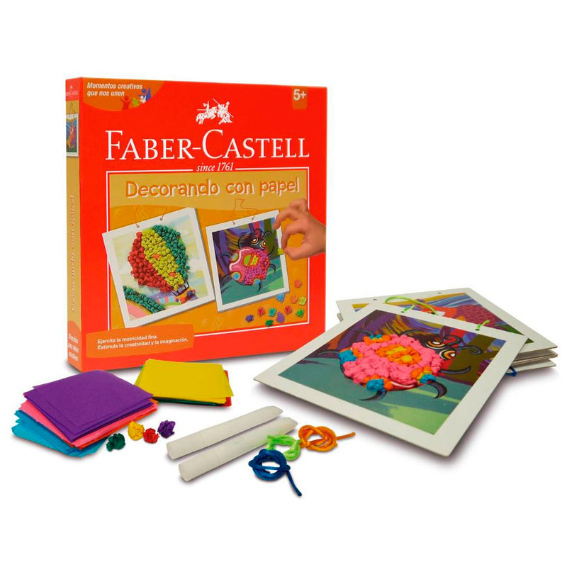 Set Creativo Faber Juego De Frutas Decorando con Papel