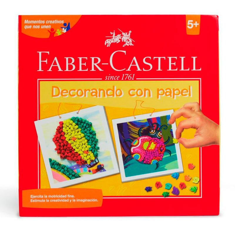 Set Creativo Faber Juego De Frutas Decorando con Papel