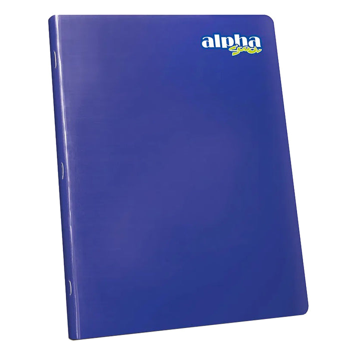 Cuaderno Alpha Grapado Carta Rayado (92Hjs) Scool Azul