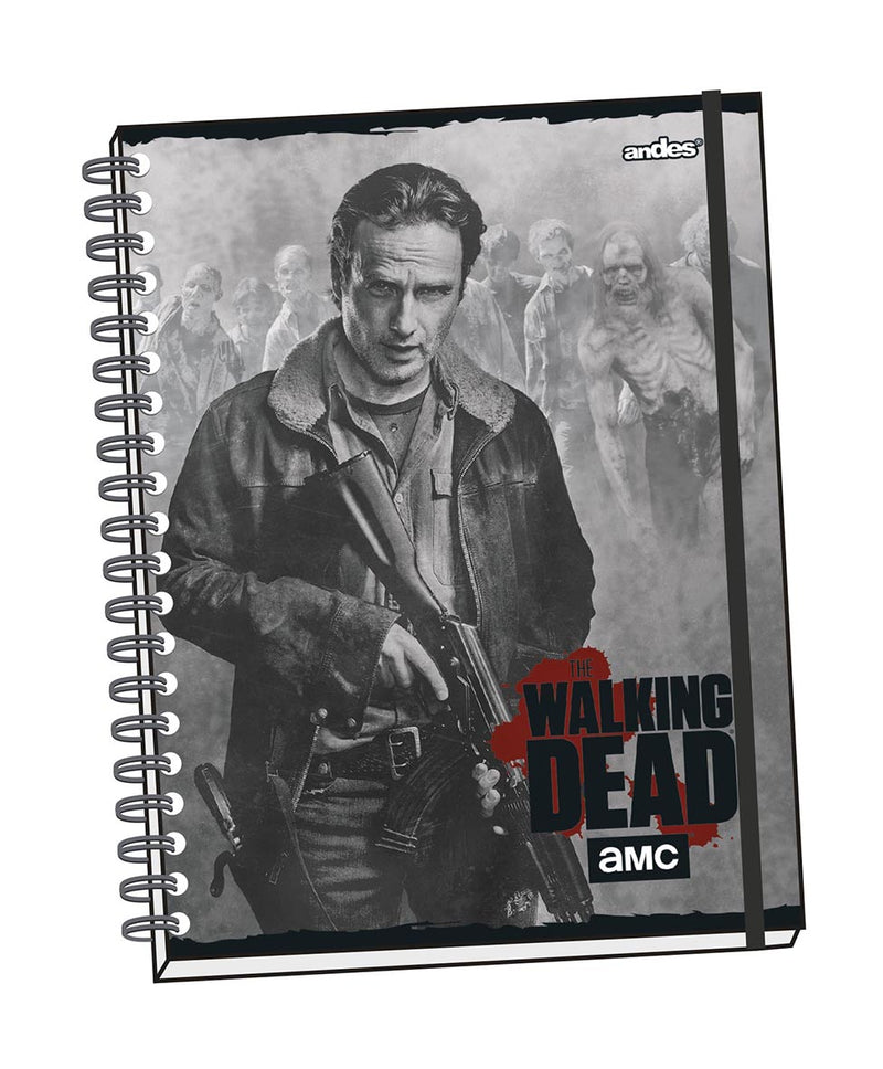Cuaderno Andes Espiral A4 (52851) Tapa Dura Walking Dead (160Hjs) Cuadriculado