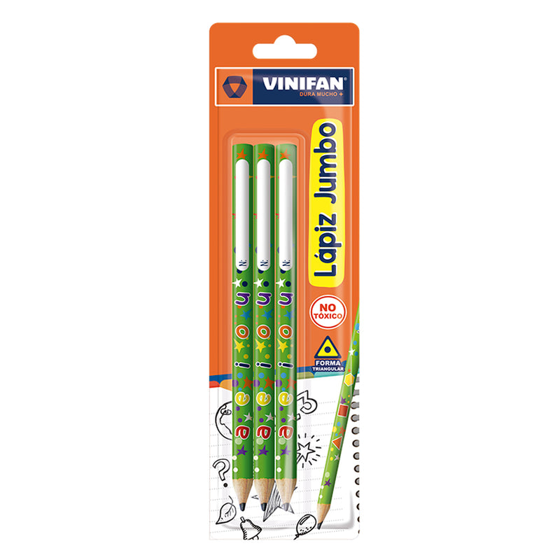 Lapiz Vinifan Triangular (76075) Jumbo X3 Blis