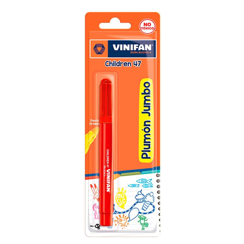 Plumones Vinifan Gruesos Children 47 Rojo Blis