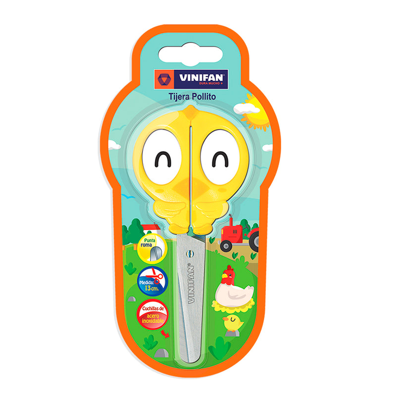 Tijera Vinifan Con Formas (79049) Pollito