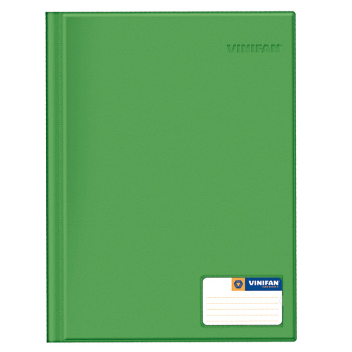 Folder Vinifan De Plástico De Tapa Oficio Con Gusano Verde Claro