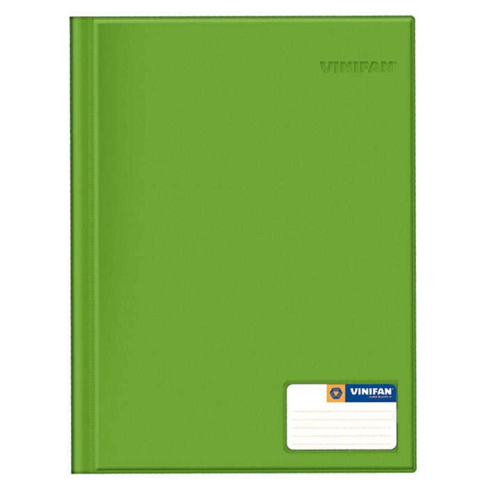 Folder Vinifan De Plástico De Tapa Oficio Con Gusano Verde Limon