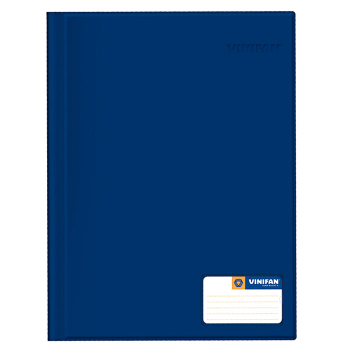 Folder Vinifan De Plástico De Tapa Oficio Con Gusano Azul Marino