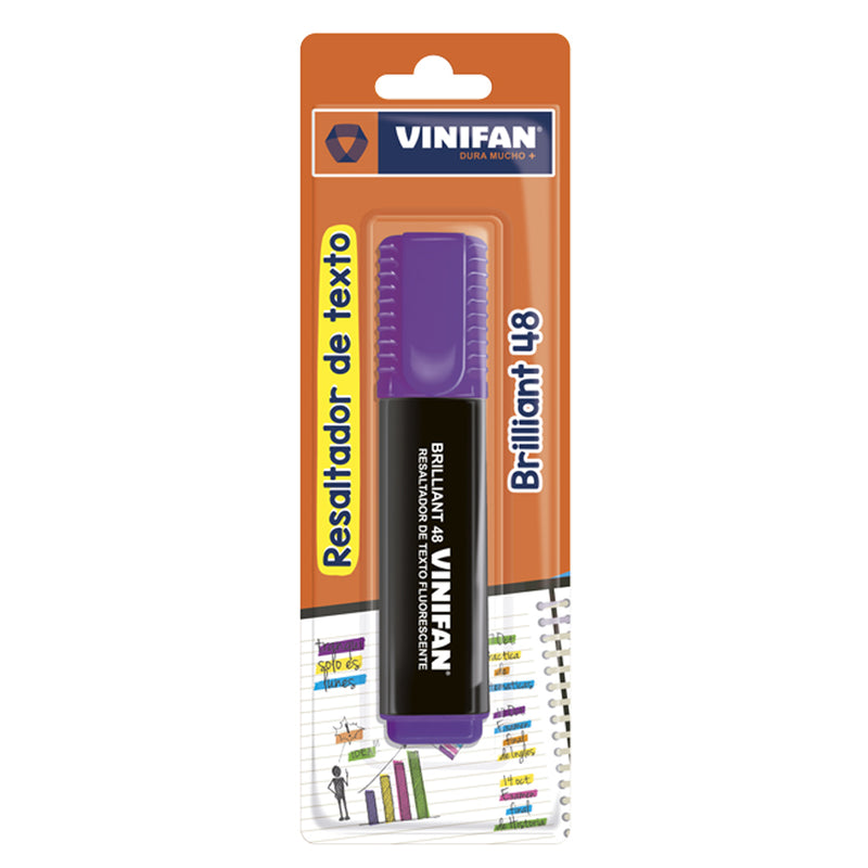 Resaltador Vinifan Brilliant 48 Morado Blister