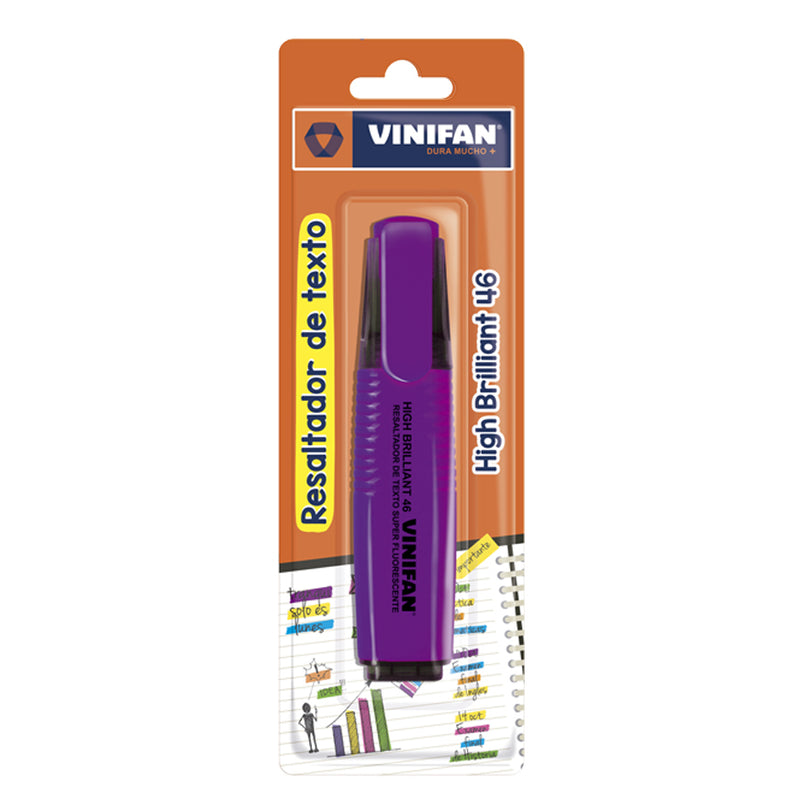 Resaltador Vinifan High Brilliant 46 Morado Blister
