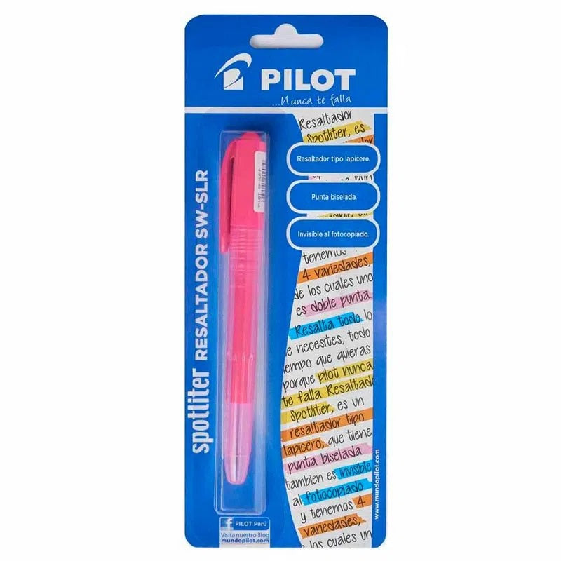 Resaltador Pilot SLR Blister Rosado