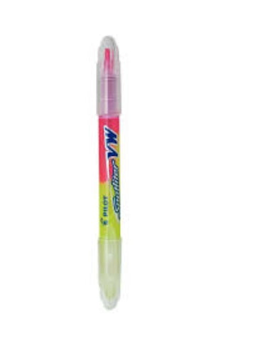 Resaltador Duo Pilot SLVW Blister Amarillo/Rosado