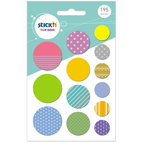 Banderitas Stick'N (21761) Impresas (195 Hjs) Circulo