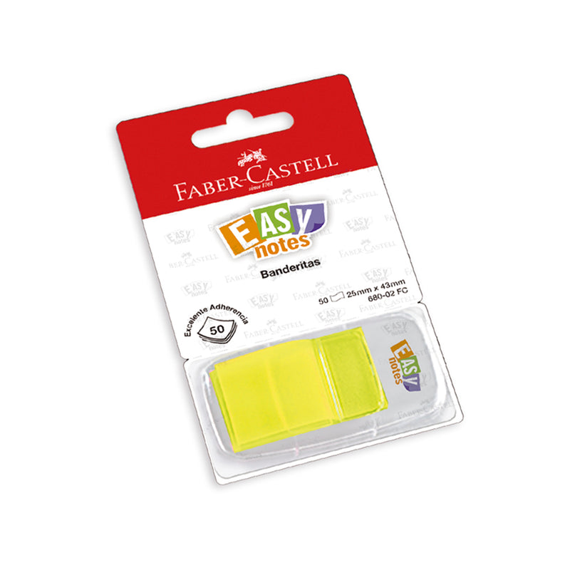 Banderitas Faber  Autoadhesivas (680 -02 Fc) Amarillo