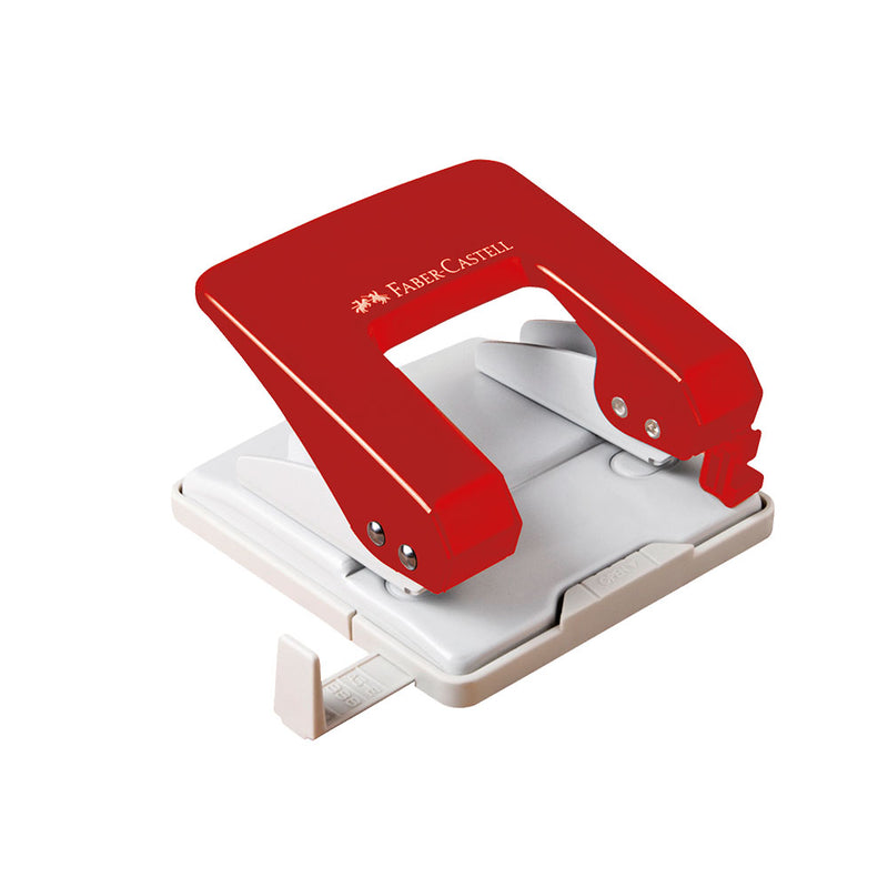 Perforador Faber Metálico (U-30) 30hjs Rojo