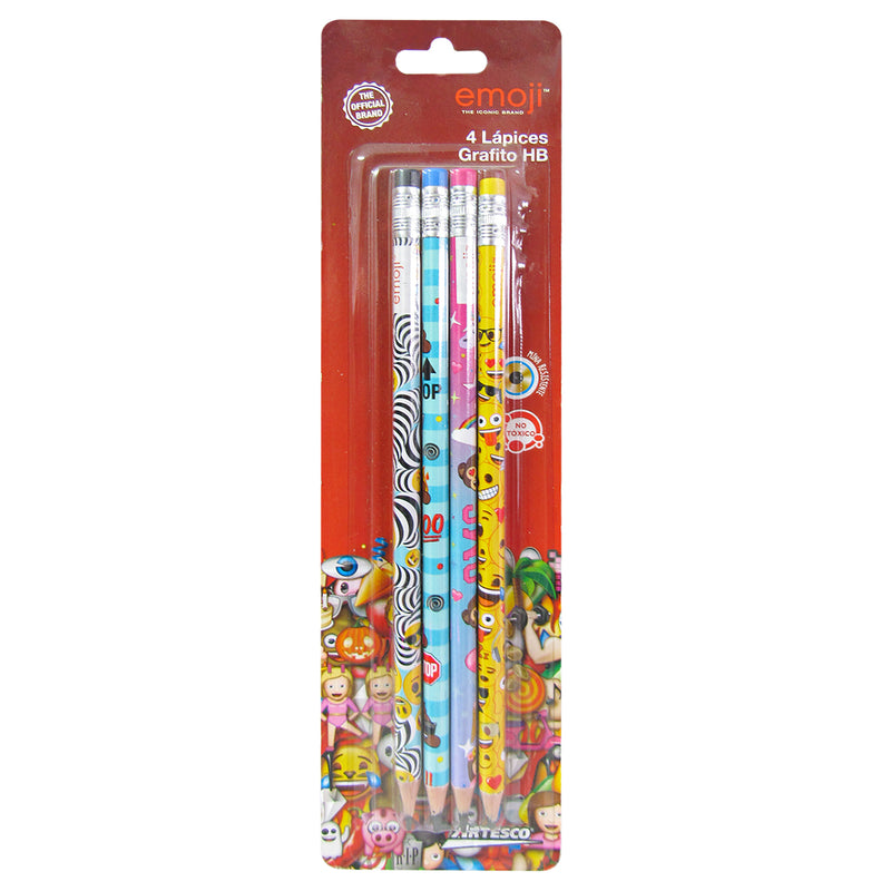 Lapiz Artesco Emojis X 4 Blis