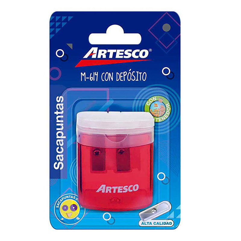 Tajador Artesco Doble C/Dep Cuadrado 614 X1 Blis