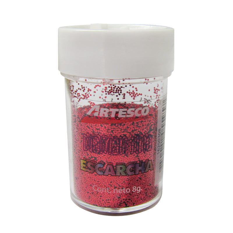 Escarcha Diamantina Artesco Metalica (8Gr) Rojo