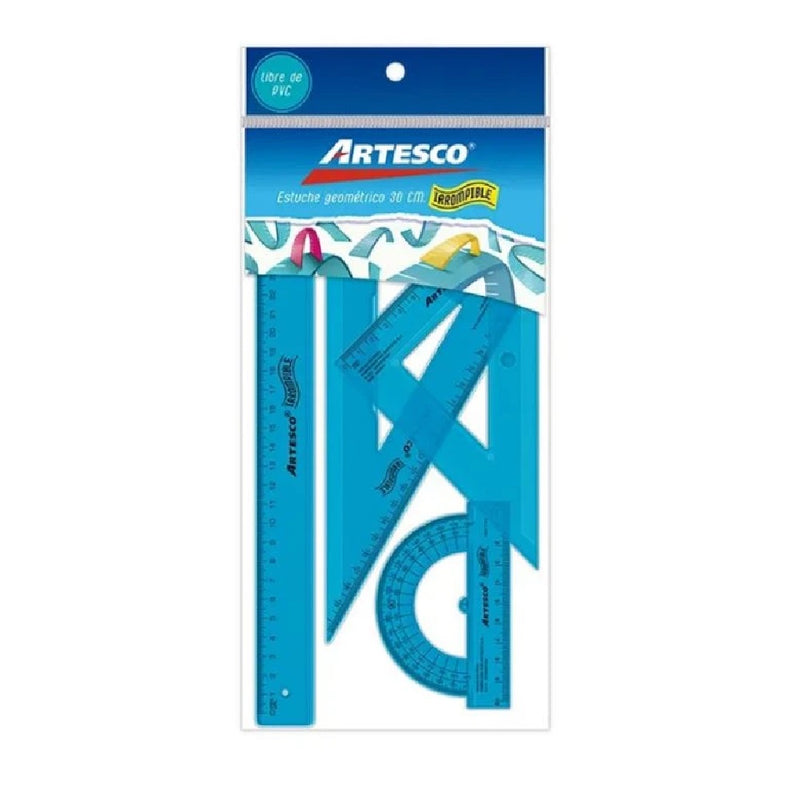Estuche Artesco Geom. 30 Cm Irrompible