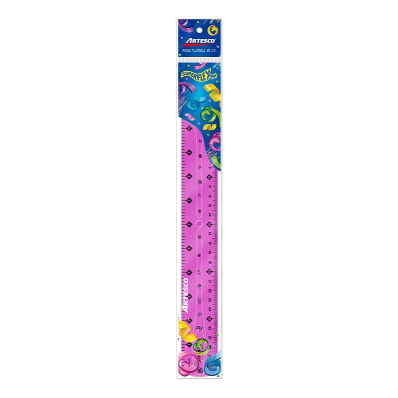 Regla Artesco Pvc 30 Cms. Super Flexible
