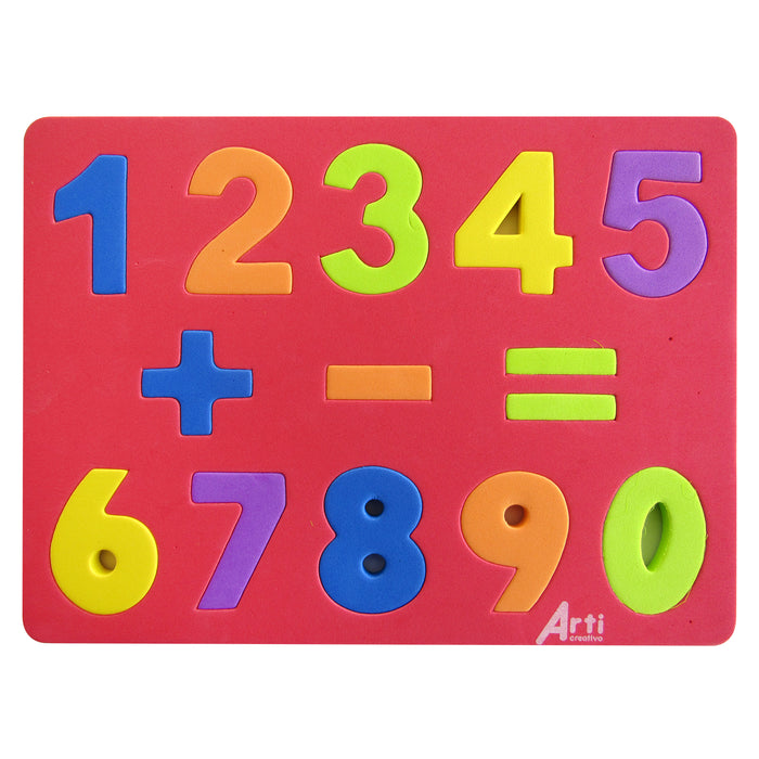 Juego Didáctico Arti Creativo Encaje Goma Eva Numeros