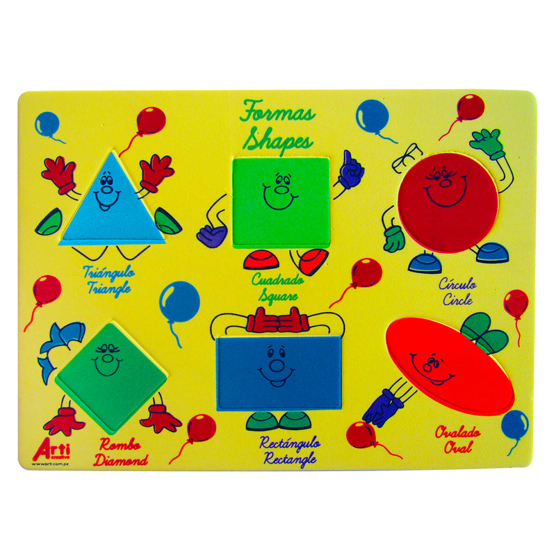 Juego Didáctico Arti Creativo Encaje Goma Eva Formas Y Colores
