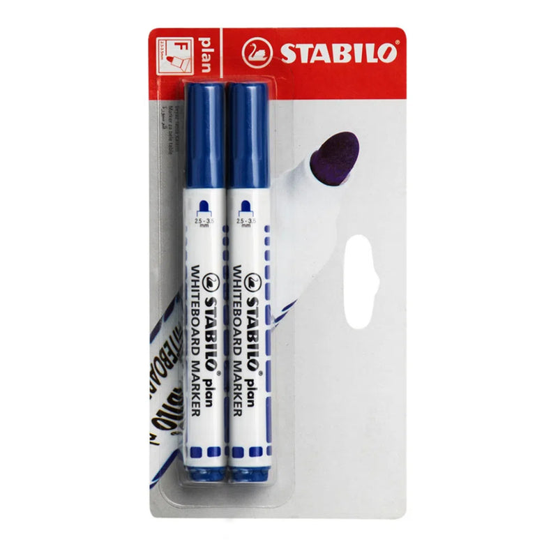 Plumon Stabilo (641/Bl2/41) Plan Blt X 2 Unid. Azules