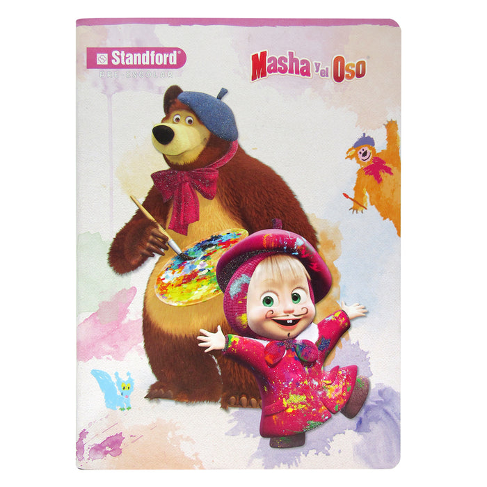 Cuaderno Standford Grap Deluxe 80Hjs Inicial Masha Y El Oso