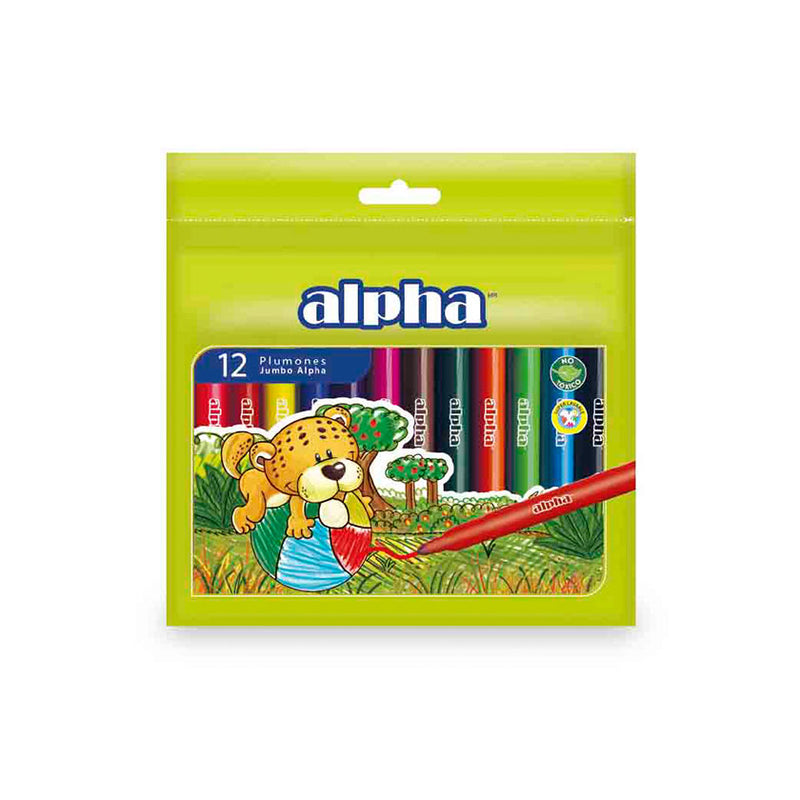 Plumones Jumbo Alpha N°47 Estuche x12