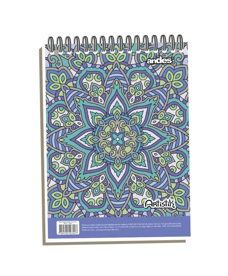 Block Andes Sketch Espiral 150gr Femenino (20hjs)