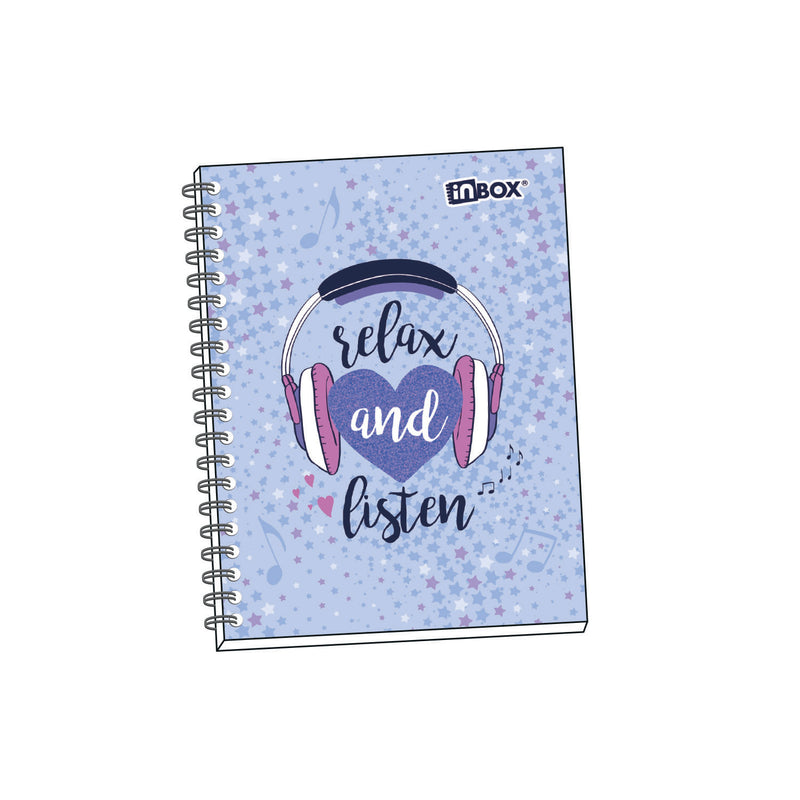Cuaderno Andes Espiral A5 cuadriculado 60 Gr -Tapa dura - 180 hjs Surtido Inbox