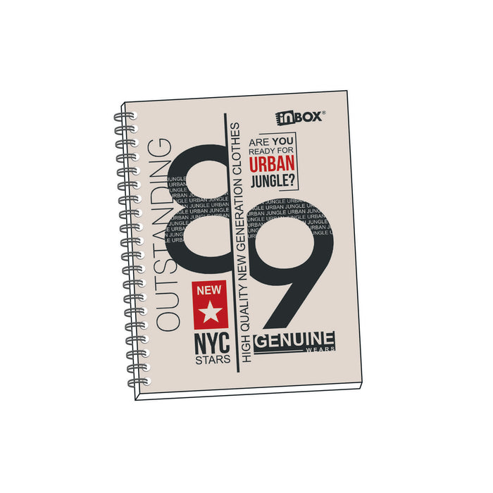 Cuaderno Andes Espiral A5 cuadriculado 60 Gr -Tapa dura - 180 hjs Surtido Inbox