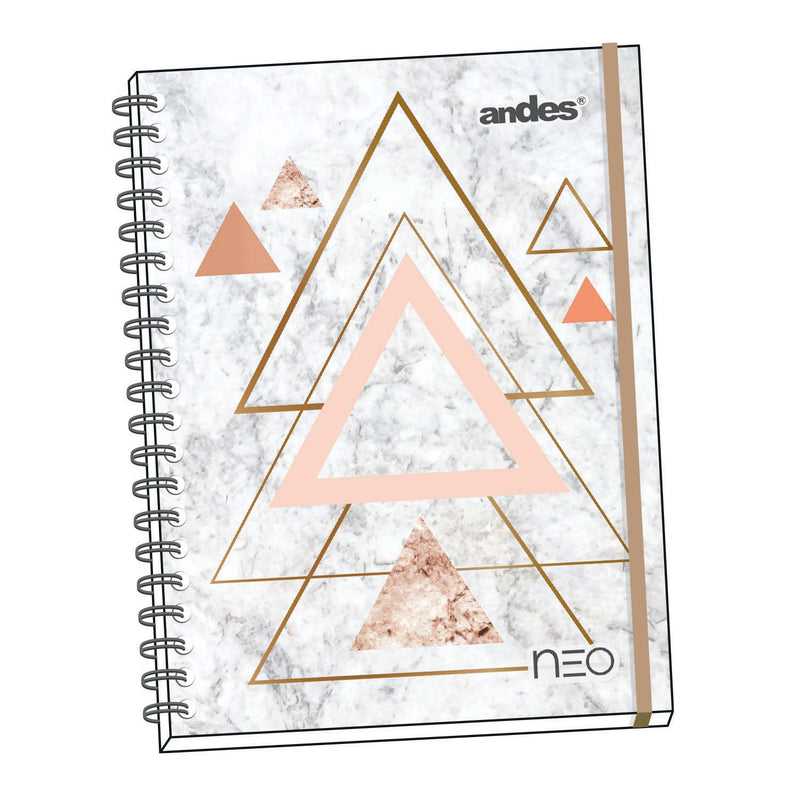 Cuaderno Espiral A-4 160H Cuadriculado Neo Tapa duro