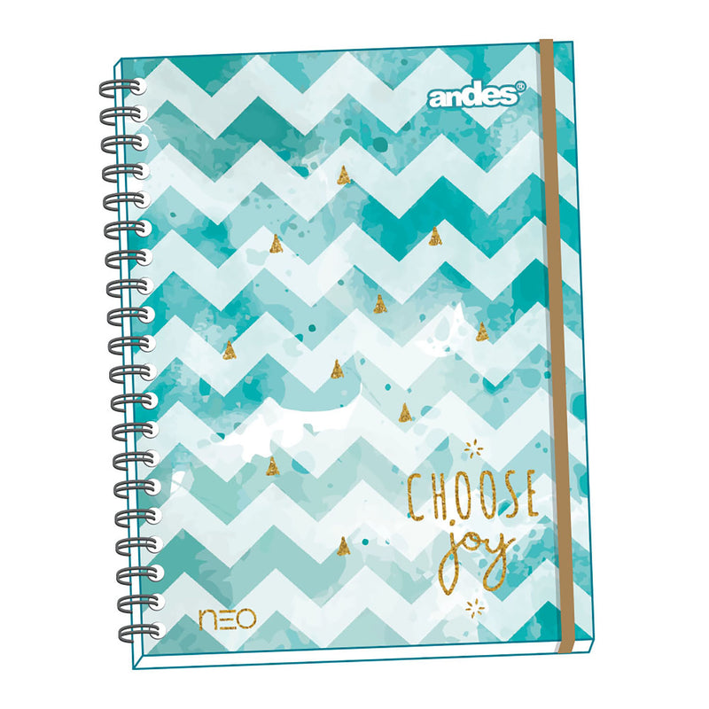Cuaderno Espiral A-4 160H Cuadriculado Neo Tapa duro