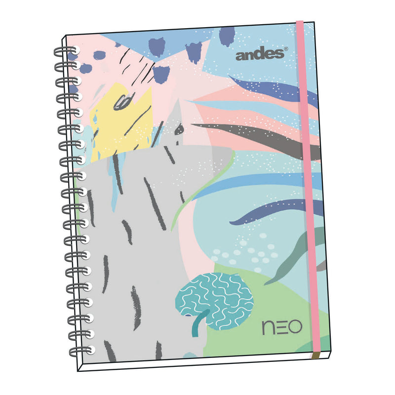 Cuaderno Espiral A-4 160H Cuadriculado Neo Tapa duro