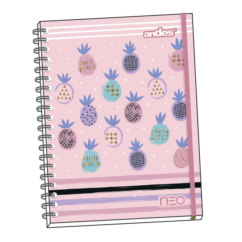 Cuaderno Espiral A-4 160H Cuadriculado Neo Tapa duro
