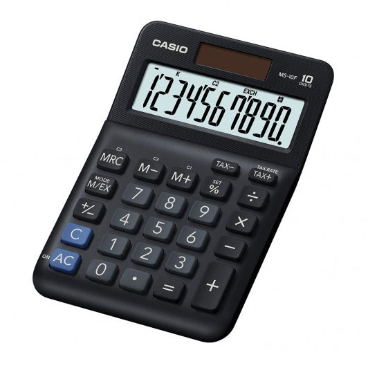 Calculadora Casio De Escritorio (Ms-10F) 10Dig Tax Negra