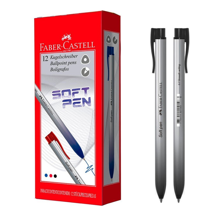 Bolígrafo Faber Retr Soft Pen Fine Negro x 1 und