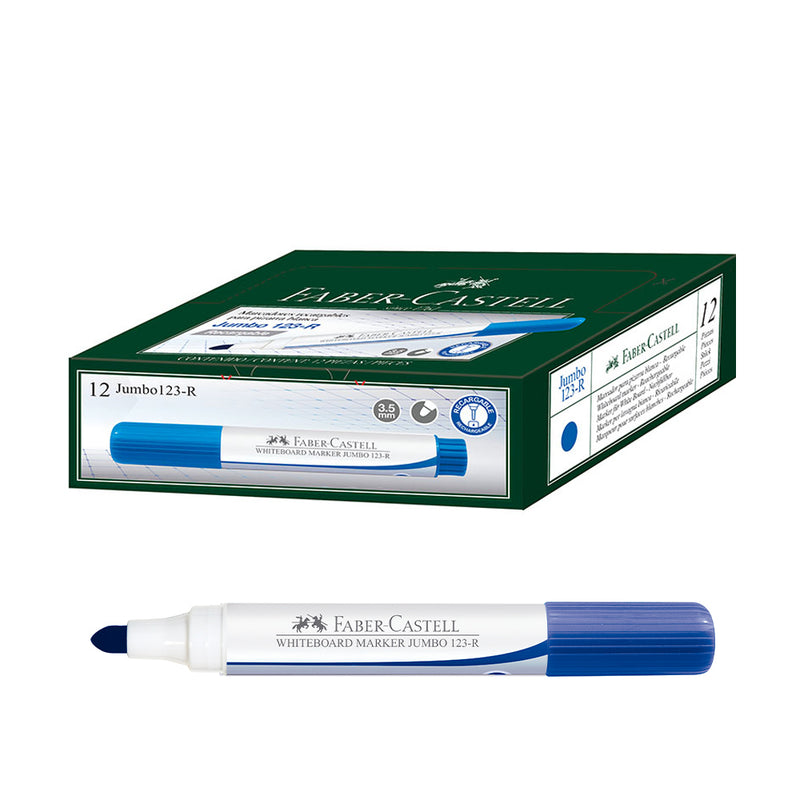Plumon Faber Para Pizarra Jumbo 123r Color Azul