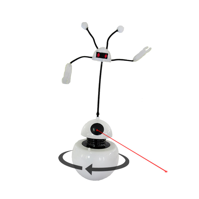 Juguete Robot Para Gato Blanco (Ljq0041) 8.5X22Cm
